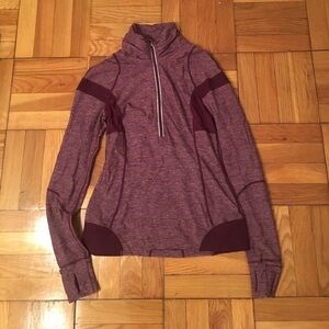 Lululemon maroon quarter zip jacket